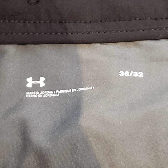 Under Armour UA Golf Pants Men's Straight Leg Chino Black Size 36x32 Performance - Picture 5 of 9